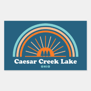 Caesar Bäck Sjö Ohio Rainbow Rektangulärt Klistermärke