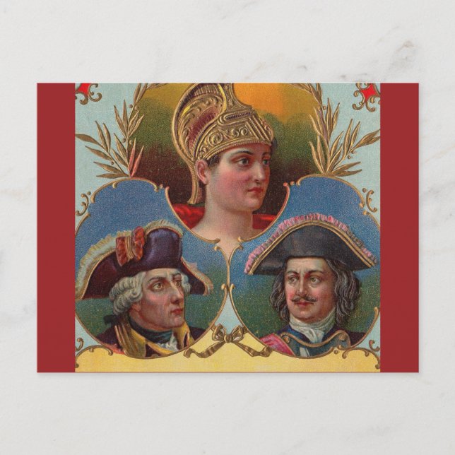 Caesar - Kaiser - Tsar cigar box-etikett Vykort (Framsida)