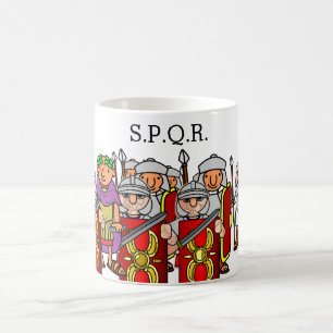 Caesar och hans forntida Rome för legion mugg