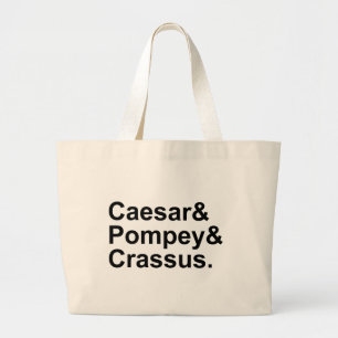 Caesar Pompejus Crassus Det romerska triumvirate Jumbo Tygkasse