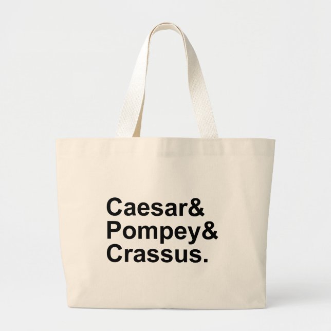 Caesar Pompejus Crassus | Det romerska triumvirate Jumbo Tygkasse (Framsidan)