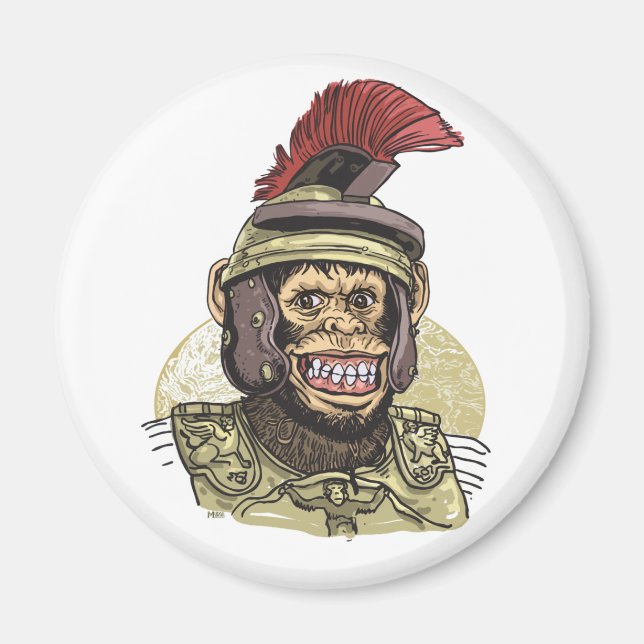 Caesar Roman Chimp Magnet (Framsidan)