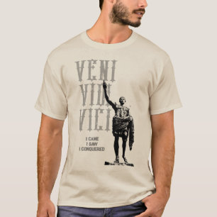 Caesar Veni Vidi Vici Sand Färg Modern Manar T Shirt