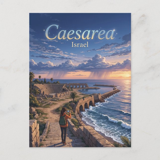 Caesarea nationalpark Israel Vykort (Framsida)