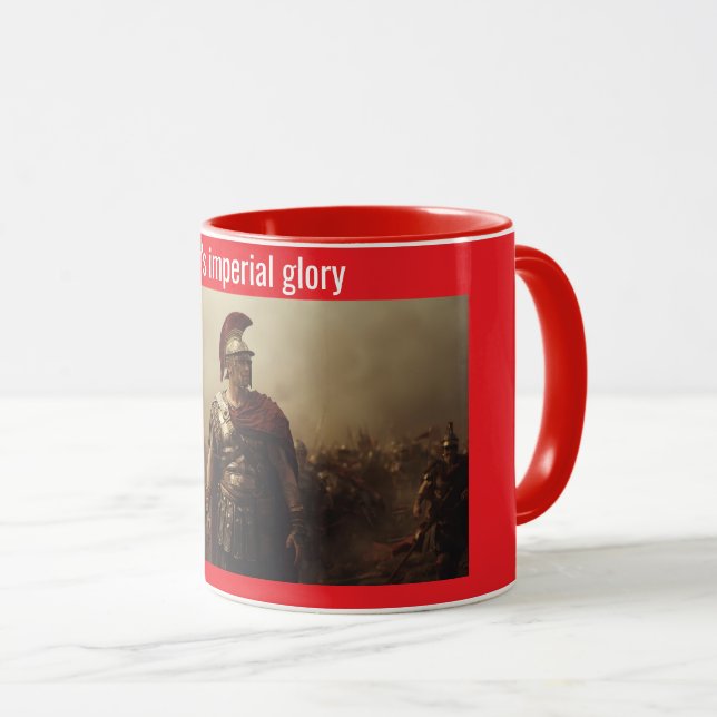 Caesar's imperial glory red mugg (Framsida höger)