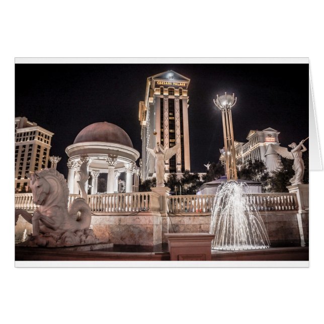 Caesars Palace Las Vegas Nevada Hotel City Hälsningskort (Framsidan Horizontal)
