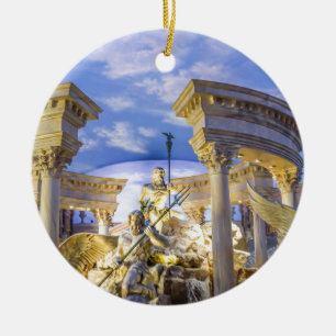 Caesars Palace Las Vegas Staty Hotell Kasino Julgransprydnad Keramik
