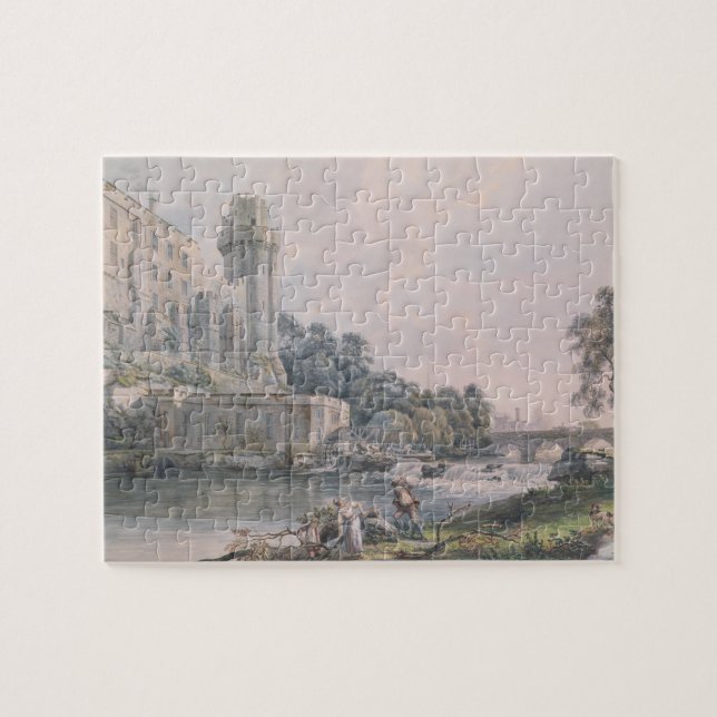 Caesars torn och del av det Warwick slottet Pussel (Horisontell)
