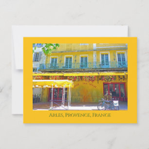 Cafe, Arles, Provence Vykort