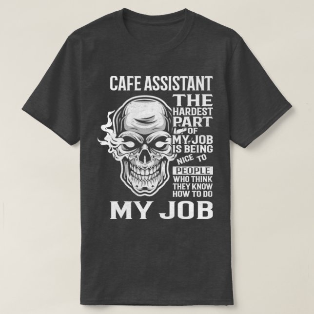Cafe Assistant T Shirt (Design framsida)