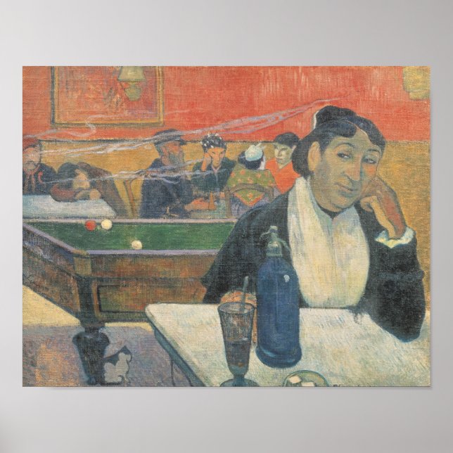 Cafe at Arles, 1888 Poster (Framsidan)