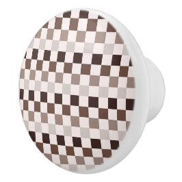 Cafe Au Lait checkerboard pattern Knopp