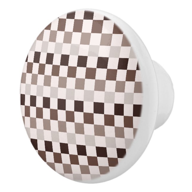 Cafe Au Lait checkerboard pattern Knopp (Höger)