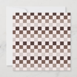 Cafe Au Lait checkerboard pattern Tack Kort