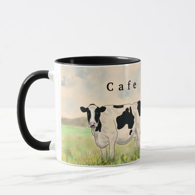 Cafe Au Lait Cow Mugg (Vänster)