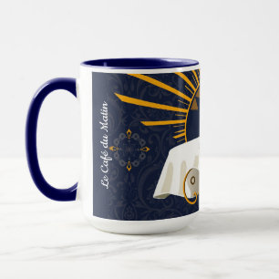 Café au Lait Dekoration Parisisk Bistro Personlig Mugg
