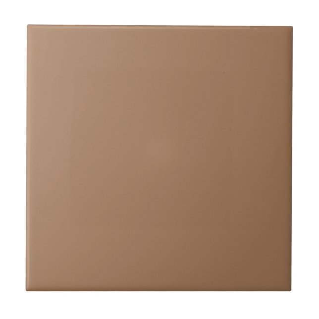 Café au lait Latte Coffee Brown Solid Färg Tile Kakelplatta (Framsidan)
