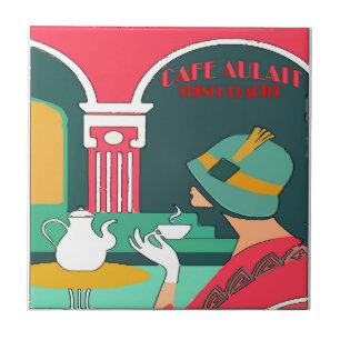 Cafe Aulait, Fransk Quarter Kakelplatta