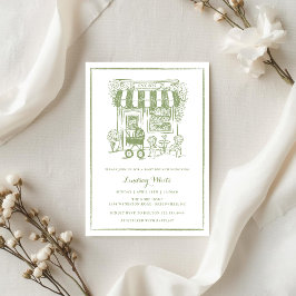 Cafe Bebe Baby Brunch Invite | Baby Shower Inbjudningar