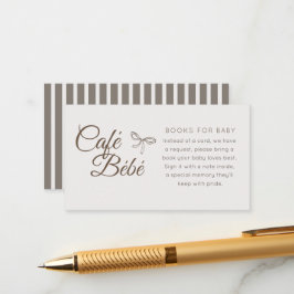 Cafe Bebe Böcker för Bebis Bebis Shower Tilläggskort