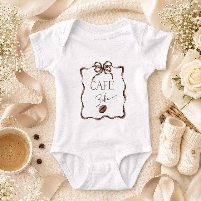 Cafe Bebe Coffee Baby Shower T Shirt (Skapare uppladdad)