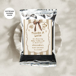 Cafe Bebe Fransk Koffebutik Baby Shower-presenter