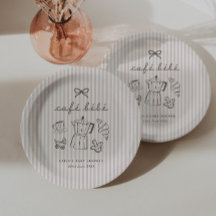 Cafe Bebe Hem Kaffe Baby Shower Randig