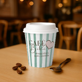 Café Bébé Mint Stripe Coffee Thorn Baby Shower