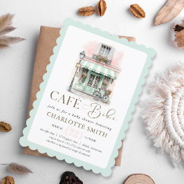 Café Bébé Paris Thorn Baby Shower Inbjudningar