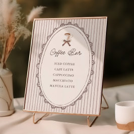 Cafe Bebe Vintage Coffee Bar Poster