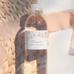 Cafe Bebe Watercolor Gender Neutral Baby Shower Vattenflaskor Etikett<br><div class="desc">Water labels to match our Cafe Bebe Baby Shower collection. These water bottle labels feature a hand-painted frame of sweet treats, bread, and coffee. The illustrations include croissants, pan au chocolat, cinnamon rolls, pies, cake, cupcakes, baguettes, cherries, bows, coffee beans, and more. Ideal for a baby is brewing, Parisian patisserie,...</div>