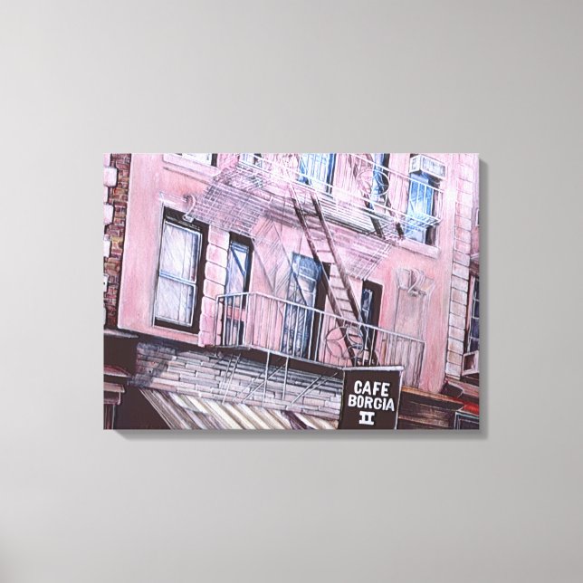 Cafe Borgia Canvastryck (Framsida)