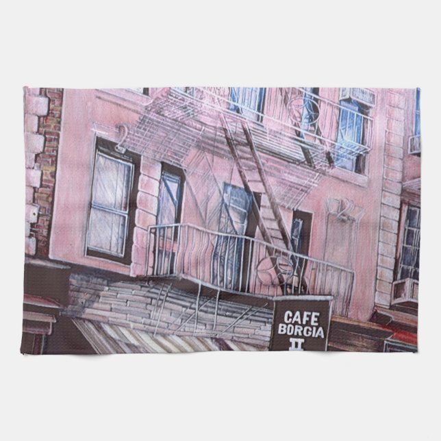 Cafe Borgia Kökshandduk (Horisontell)