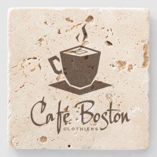 Café Boston Travertinekustfartyg Underlägg Sten