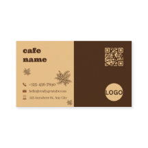 Cafe Botanical Tvåtons Affärskortsmall