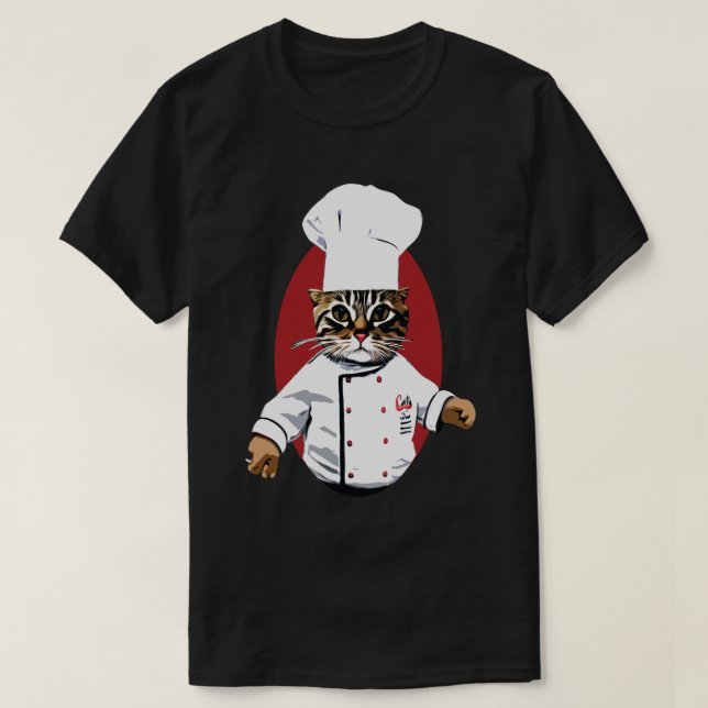 Cafe Cat T Shirt (Design framsida)