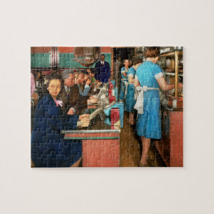 Cafe - Chicago IL - Perfekt Eat Shop 1942 Pussel
