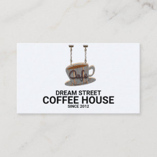 Cafe Coffee Shop-Trendiget, Affärskort Visitkort