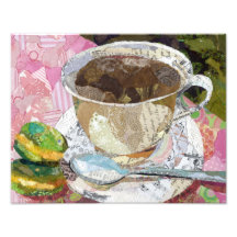 Cafe collage art