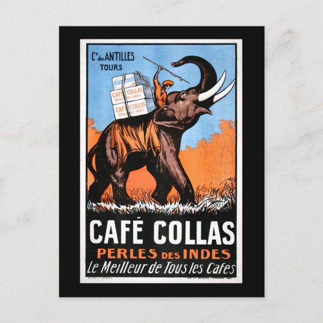 Cafe' Collas Vykort (Framsida)