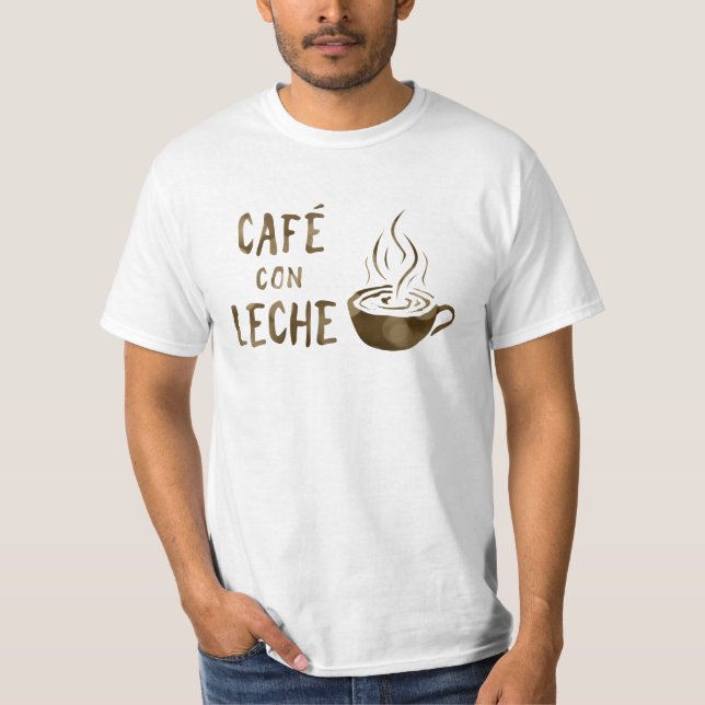 cafe con leche bokeh t shirt (Framsida)