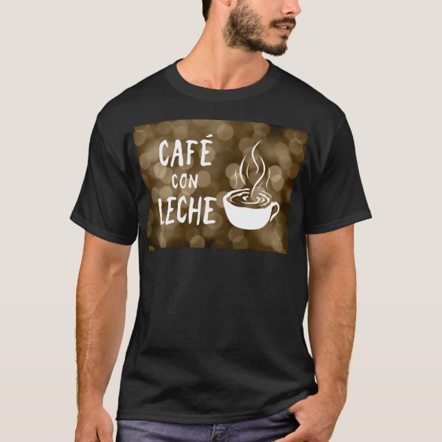 cafe con leche bokeh tee shirt (Framsida)