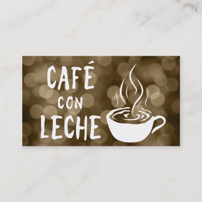 cafe con leche loyalty-program lojalitetskort (Framsida)