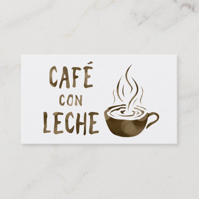 cafe con leche loyalty-program lojalitetskort (Framsida)