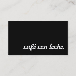 cafe con leche loyalty slår kort