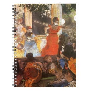 Cafe Concert på Les Ambassadeurs av Edgar Degas Anteckningsbok Med Spiral