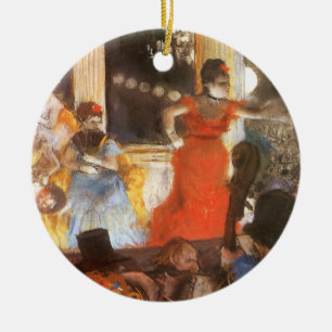 Cafe Concert på Les Ambassadeurs av Edgar Degas Julgransprydnad Keramik