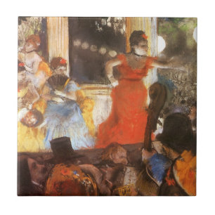 Cafe Concert på Les Ambassadeurs av Edgar Degas Kakelplatta