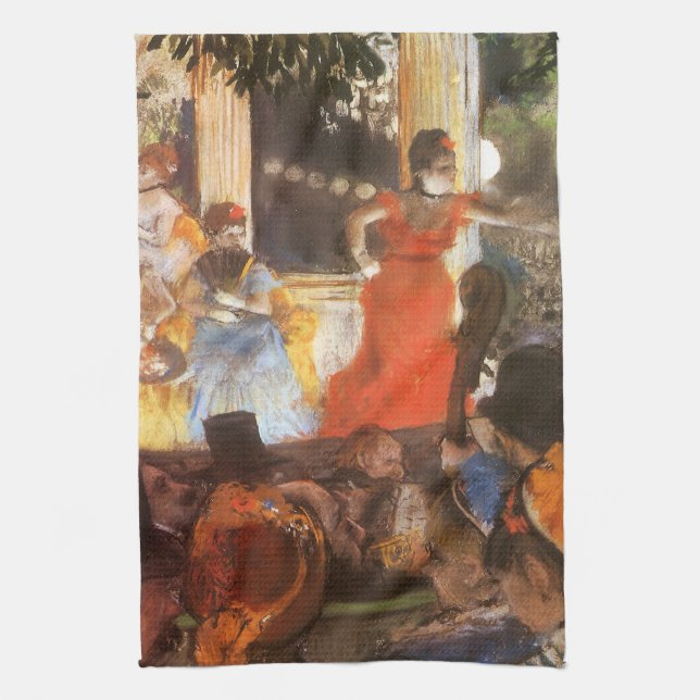 Cafe Concert på Les Ambassadeurs av Edgar Degas Kökshandduk (Vertikal)