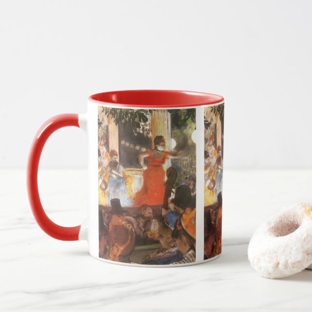 Cafe Concert på Les Ambassadeurs av Edgar Degas Mugg (Med munk)